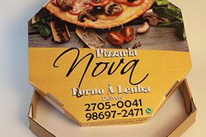 Caixa de pizza personalizada quadrada
